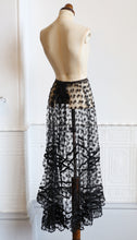 Vintage 1920s Black Lace Skirt
