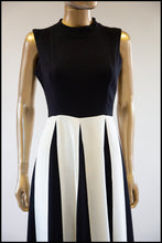 Vintage 1970s Monochrome Crepe Maxi Dress