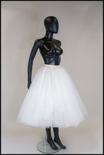Ivory Tulle Ballet Midi Skirt