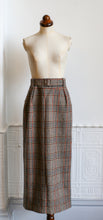 Vintage 1940s Style Tweed Long Midi Pencil Skirt