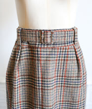 Vintage 1940s Style Tweed Long Midi Pencil Skirt