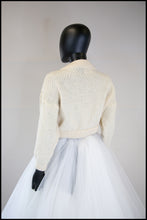 Vintage 1980s Cream Chunky Wool Cardigan