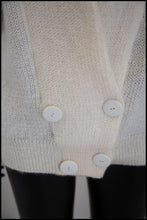 Vintage 1980s Cream Mohair Cardigan