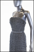 Vintage 1950s Black Fringed Cocktail Dress