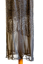 Vintage 1980s Black Beaded Gown