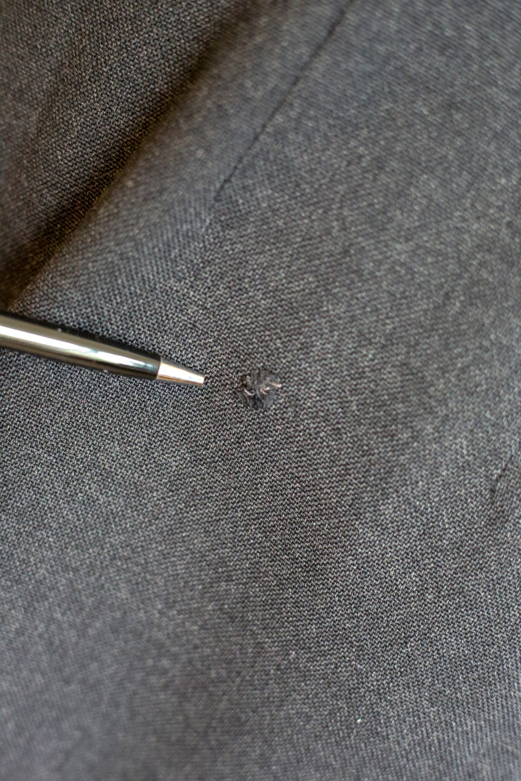 Vintage 1940s Grey Wool Skirt Suit