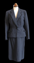 Vintage 1940s Grey Wool Skirt Suit