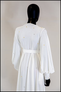 Vamp - Star Studded Ivory Velvet Gown