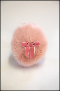 Pink Powder Puff Faux Fur Hat