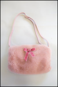 Powder Puff Faux Fur Muff Bag