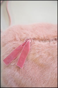Powder Puff Faux Fur Muff Bag