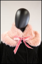 Powder Puff Pink Faux Fur Collar