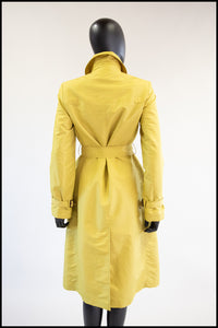 Vintage Yellow Four Seasons Trench Coat