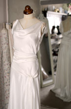 Bespoke Silk Satin Bias Cut Wedding Dress