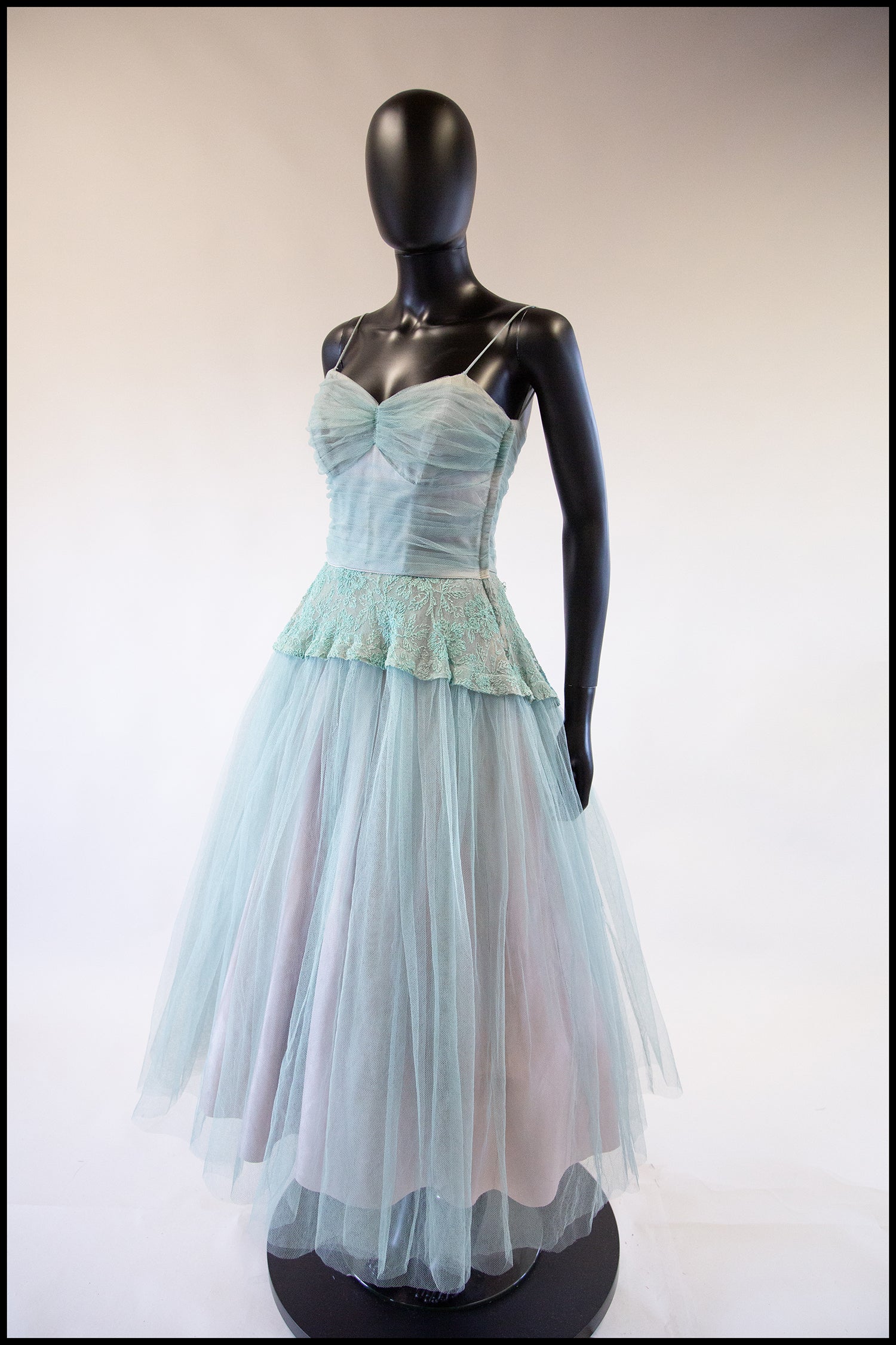 Vintage 1950s Seafoam Tulle Dress – ALEXANDRA-KING