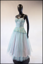 Vintage 1950s Seafoam Tulle Dress
