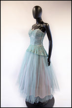 Vintage 1950s Seafoam Tulle Dress