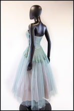 Vintage 1950s Seafoam Tulle Dress