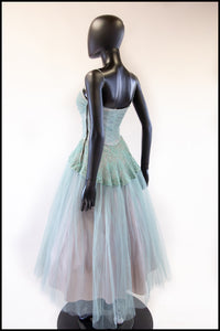 Vintage 1950s Seafoam Tulle Dress