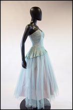 Vintage 1950s Seafoam Tulle Dress