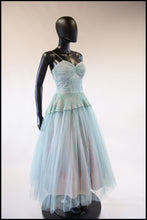 Vintage 1950s Seafoam Tulle Dress