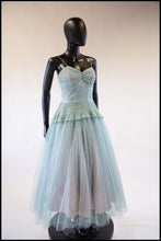 Vintage 1950s Seafoam Tulle Dress