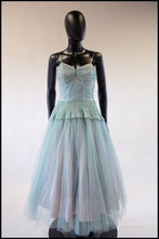 Vintage 1950s Seafoam Tulle Dress