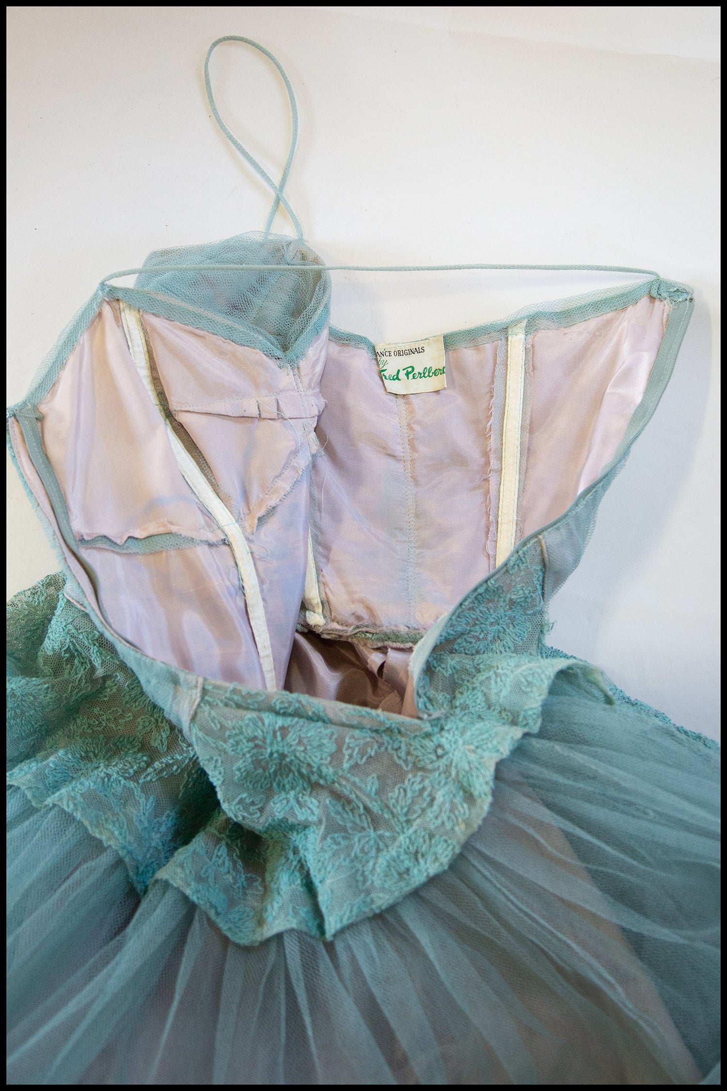 Vintage 1950s Seafoam Tulle Dress