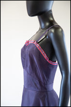 Vintage 1930s Purple Taffeta Slip Dress