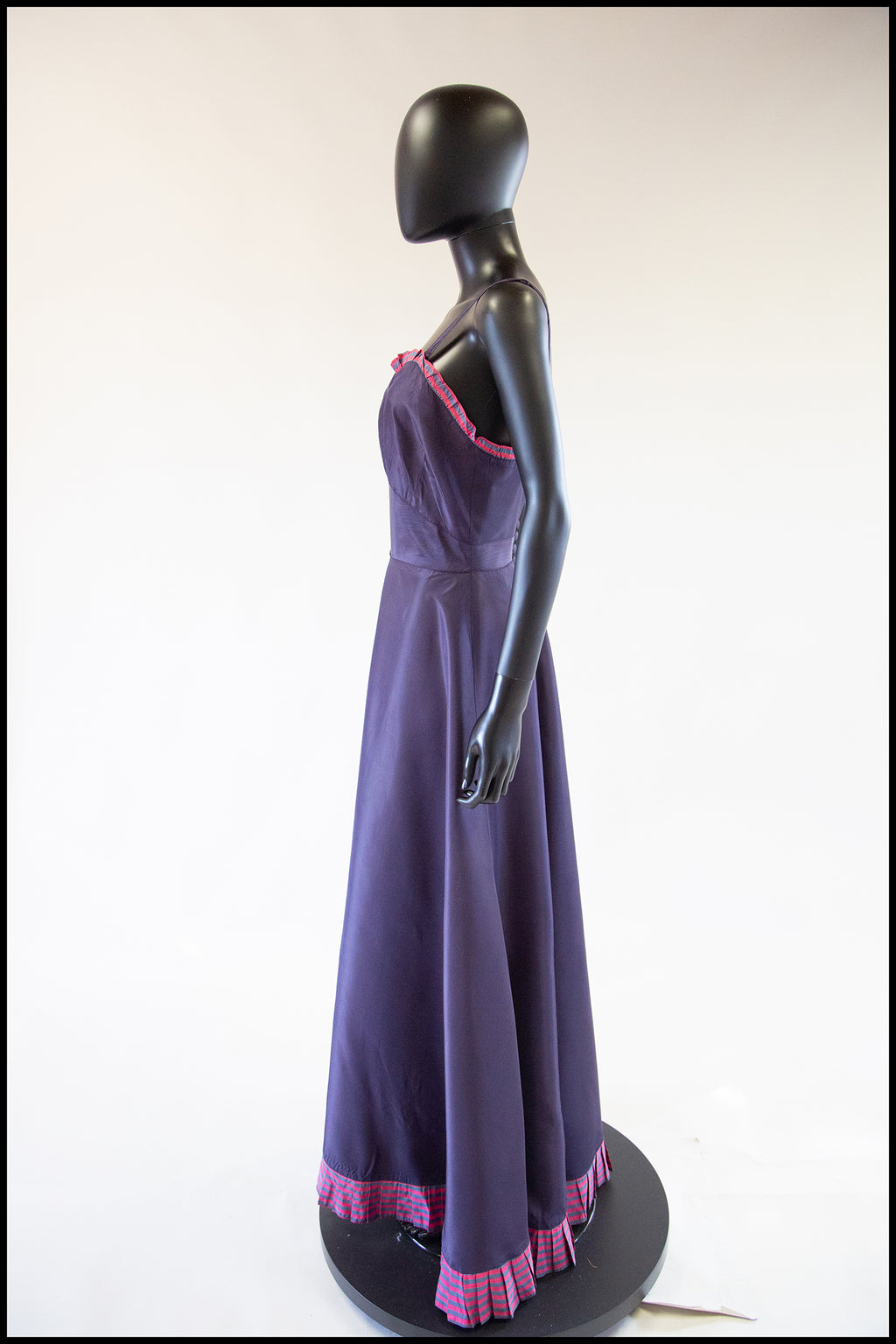 Vintage 1930s Purple Taffeta Slip Dress