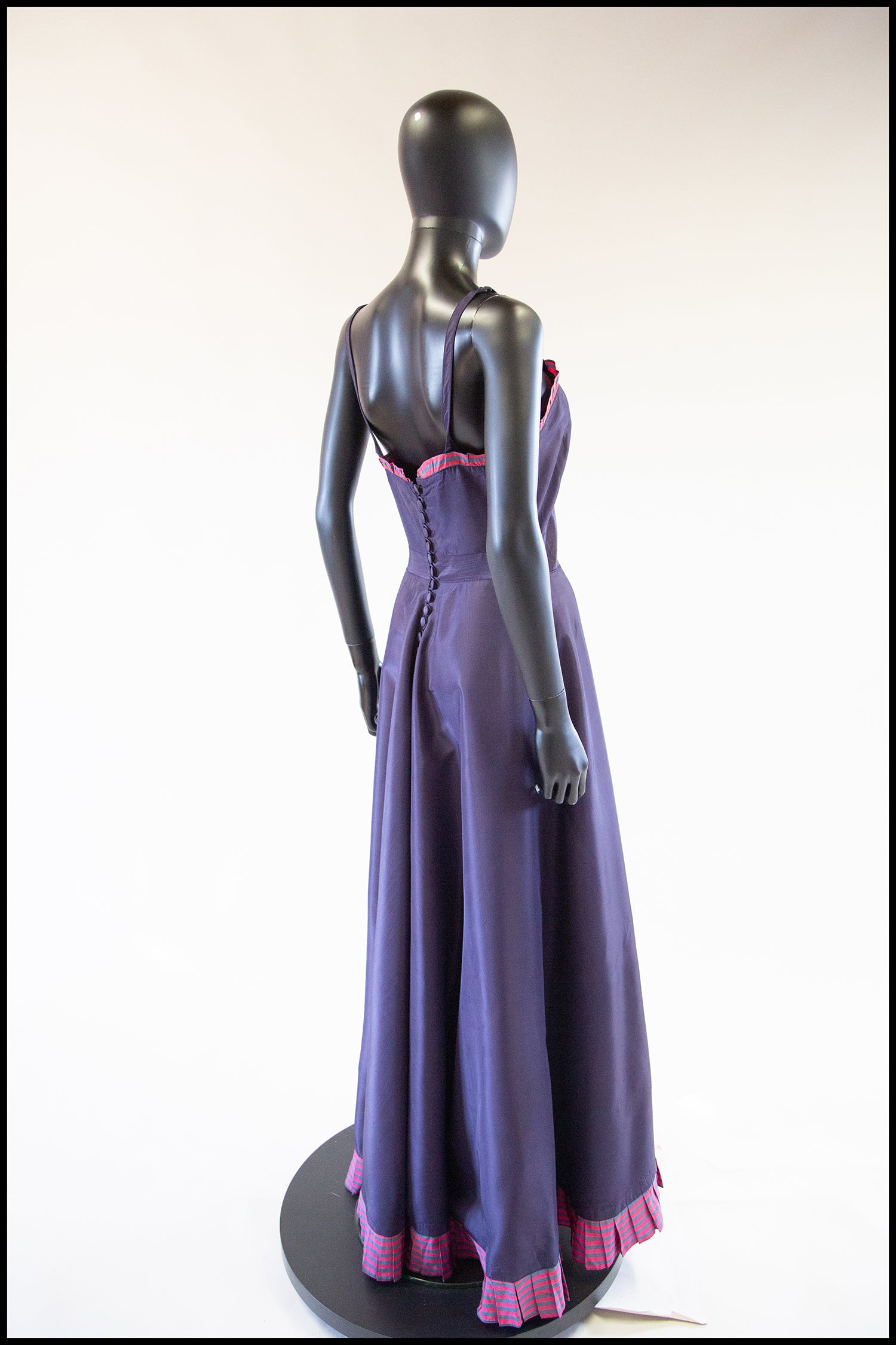Vintage 1930s Purple Taffeta Slip Dress