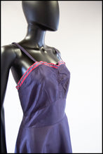 Vintage 1930s Purple Taffeta Slip Dress