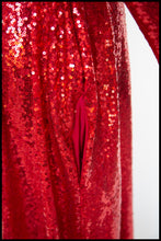 Vampess - Red Sequin Maxi Gown