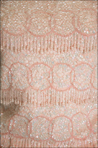 Vintage 1960s Pink Sequin Tassel Top