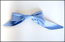 Large Blue Silk Hair Bow