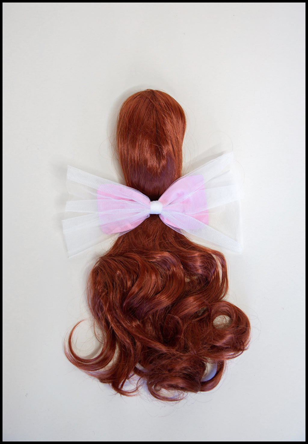 Pink Tulle & Silk Hair Bow