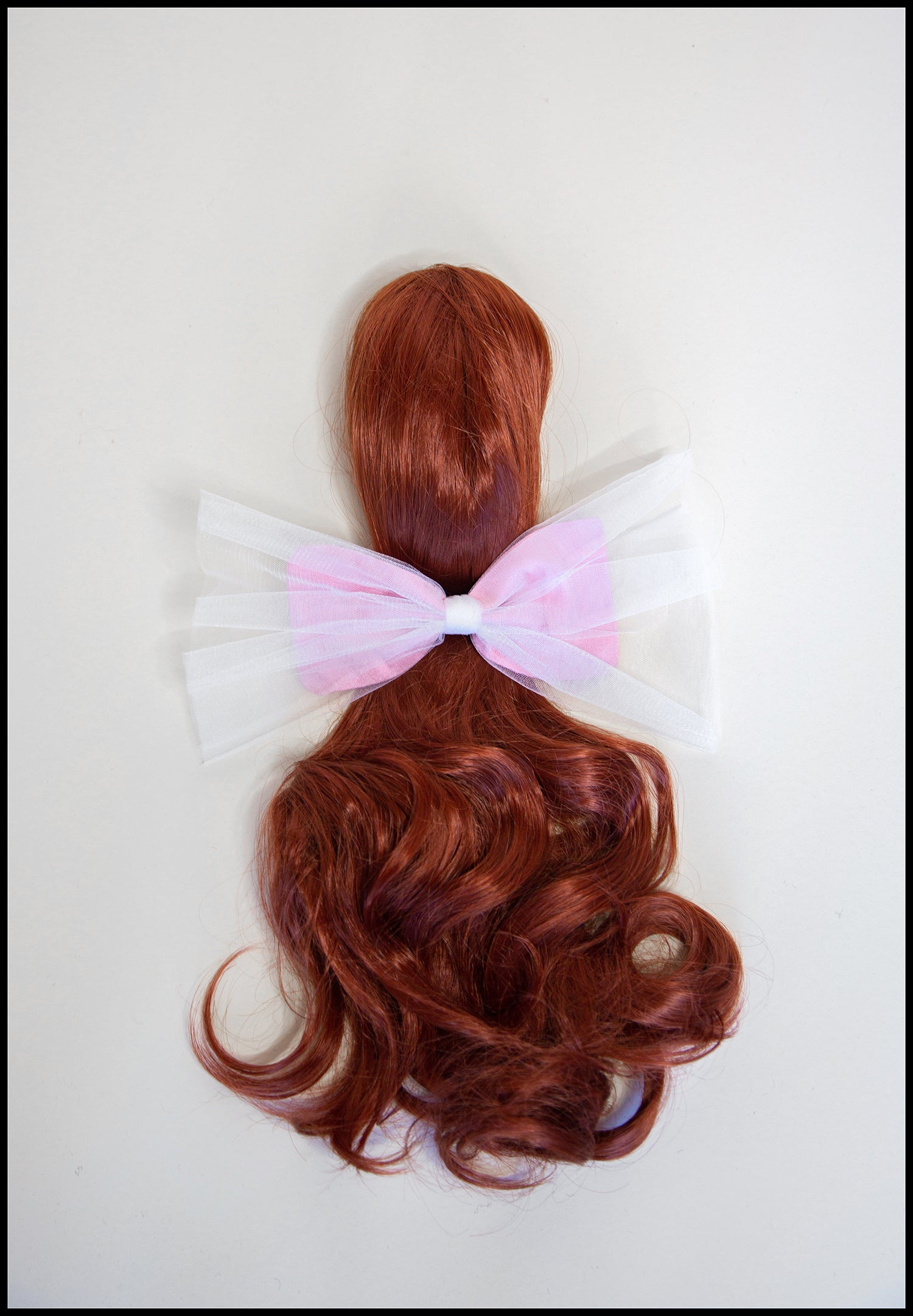Pink Tulle & Silk Hair Bow