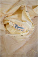 Vintage 1930s Champagne Tulle Gown