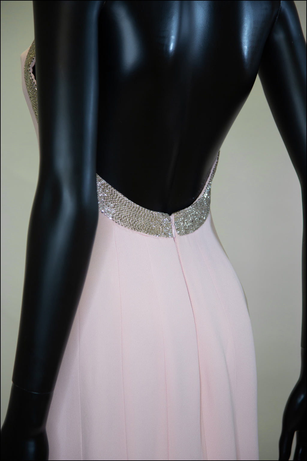 Vintage 1990s Bruce Oldfield Pink Silk Couture Gown