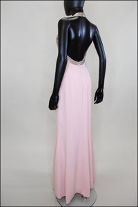 Vintage 1990s Bruce Oldfield Pink Silk Couture Gown