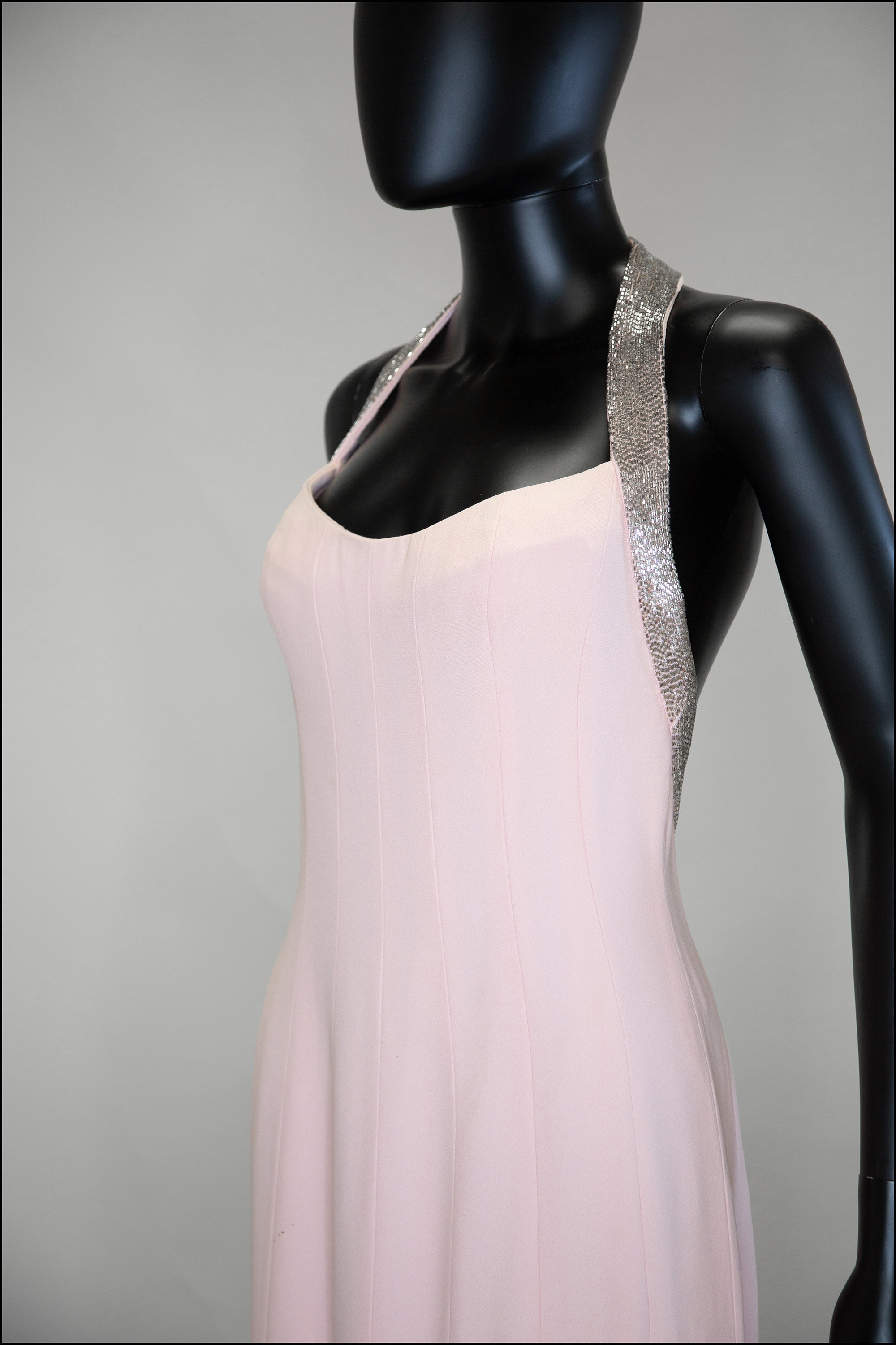 Vintage 1990s Bruce Oldfield Pink Silk Couture Gown