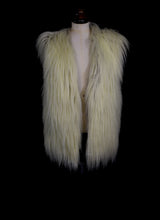 Vintage 1970s Shaggy Faux Fur Waistcoat