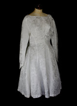 Vintage 1960s Brocade Wedding Dress