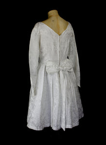 Vintage 1960s Brocade Wedding Dress