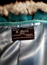 Vintage 1950s Blue Velvet Princess Coat
