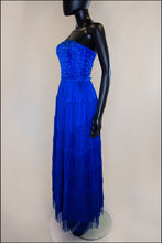 Lapis - Fringed Silk Gown