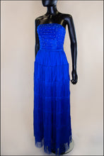 Lapis - Fringed Silk Gown