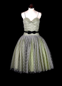 Carrie - Green Dotty Tulle Prom Dress