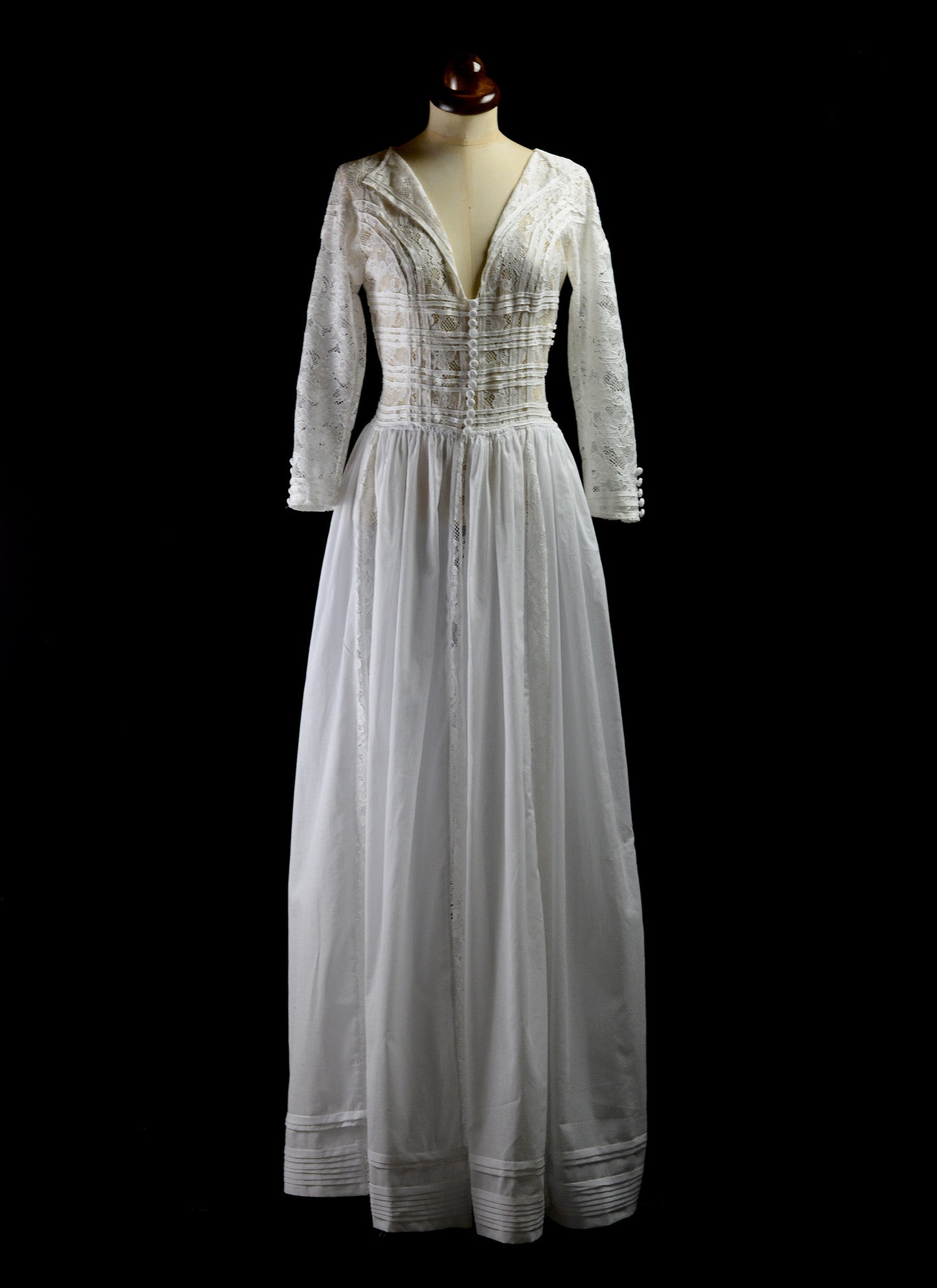 1910 - Edwardian Cotton Lace Maxi Dress (sample) ALEXANDRA-KING 1910 - Edwardian Cotton Lace Maxi Dress (sample) ALEXANDRA-KING