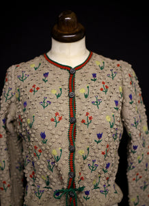 Vintage 1930s Hand Knitted Cardigan
